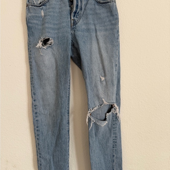 Levi's 501 W25 L28 Jeans Distressed Women’s Denim - Picture 2 of 6